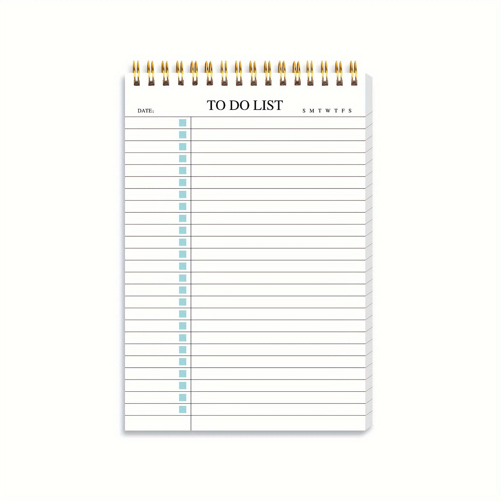 TEMU 1pc Minimalistic To-do List Notepad, Spiral Daily Planning Notebook - Task List Organizer Work Agenda Notebook - Notes And To-do List Organizer, Ready To Start, 8.4'' X 5.5in