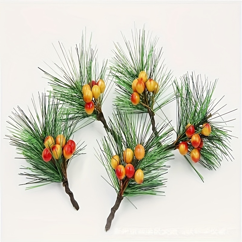 Simulation Christmas Branches Sticky Pine Cone Pine Needle Branches