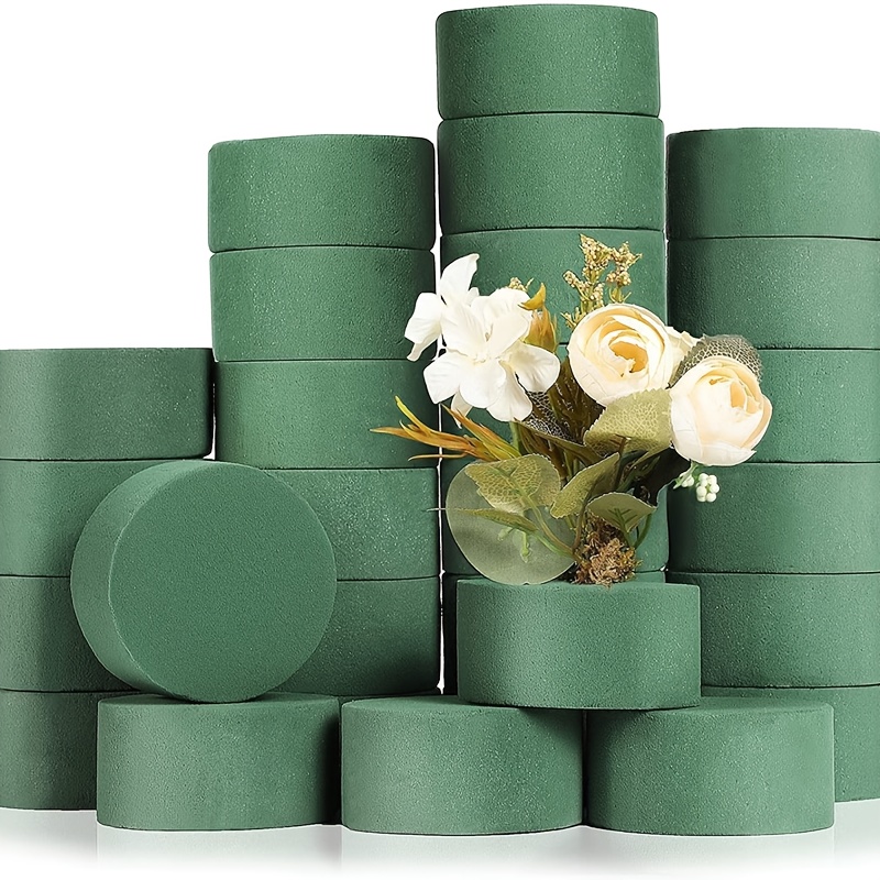 2pcs Flower Foam Round Bowl DIY Flower Arrangement Kit Green Round Wet  Flower Foam Blocks For Fresh And Artificial Flower Arrangement, Birthday  Weddin