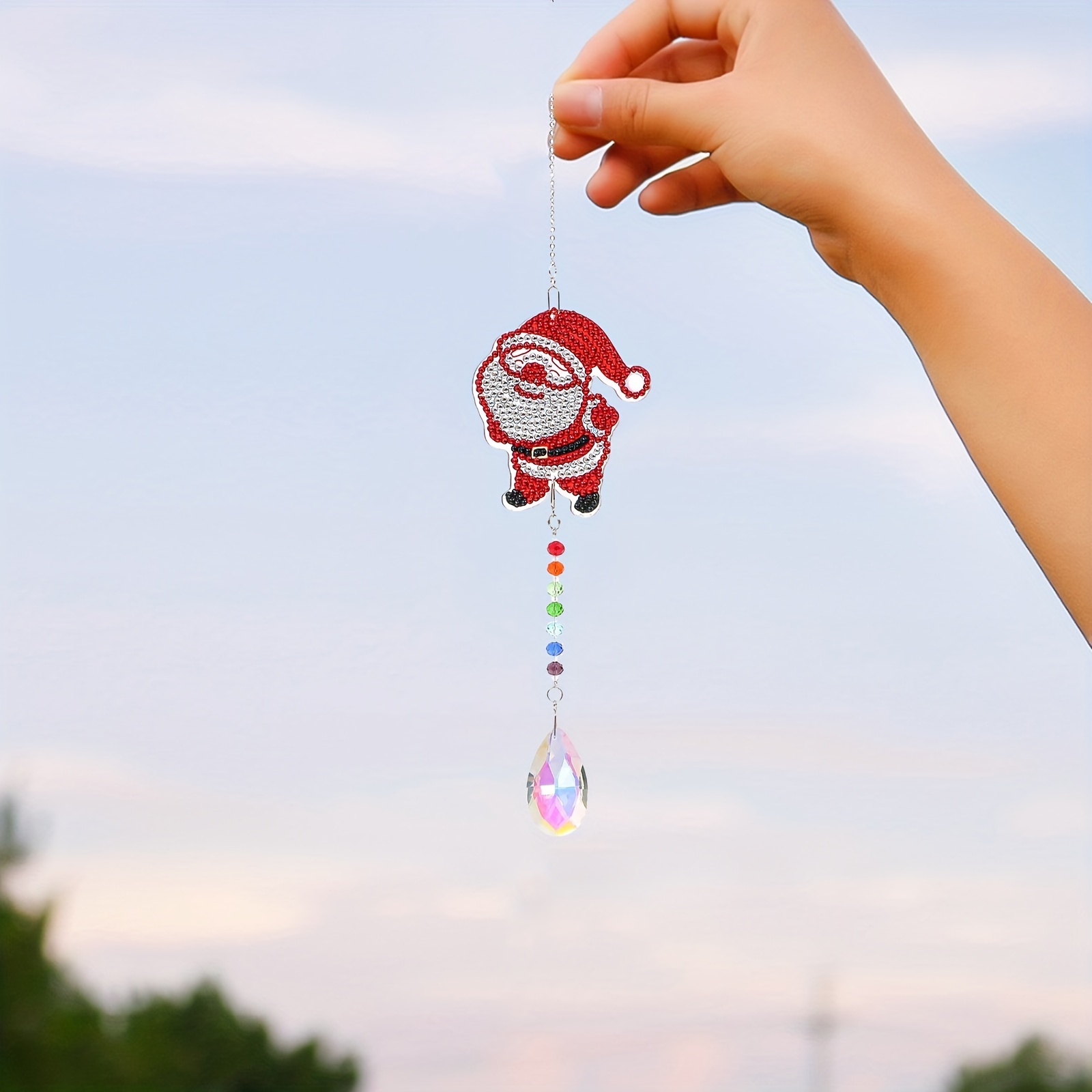 Diy Christmas Santa Diamond Painting Suncatchers For Adults - Temu