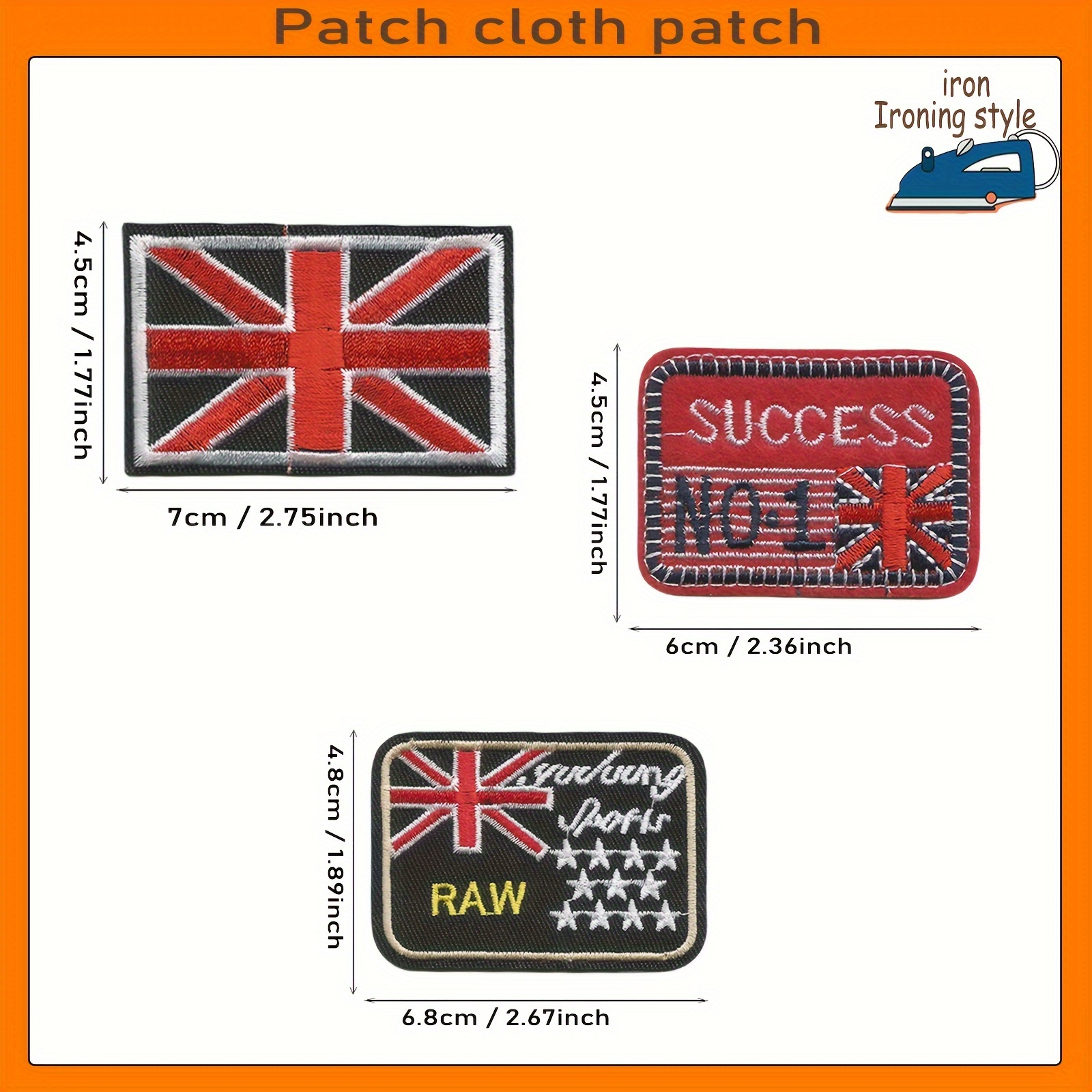 Custom Patch, 4.5 Inch rectangular patch