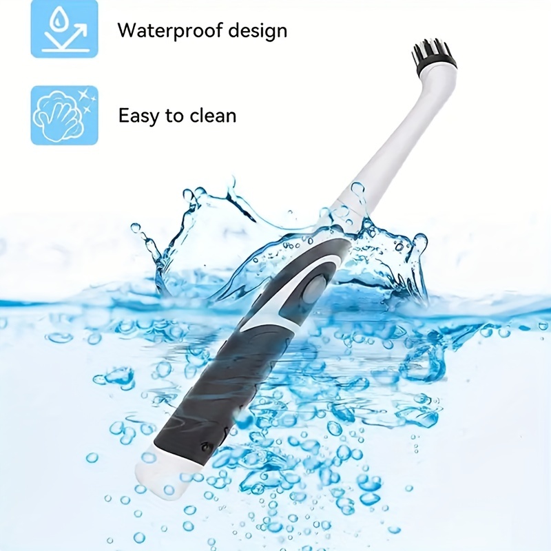 Powerful Electric Cleaning Brush Set With Handle - Ideal For Kitchen,  Bathroom, Car, And More - Includes Silicone Brushes - Battery Not Included  - Temu