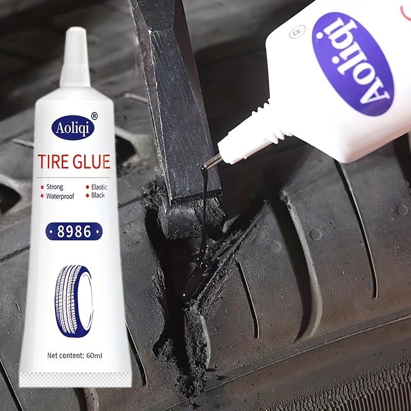 Adhesivo De Reparación De Neumáticos De Automóviles Adhesivo Especial  Reparación Fuerte Grieta De Neumático De Goma Negra Con Adhesivo De  Silicona Súp