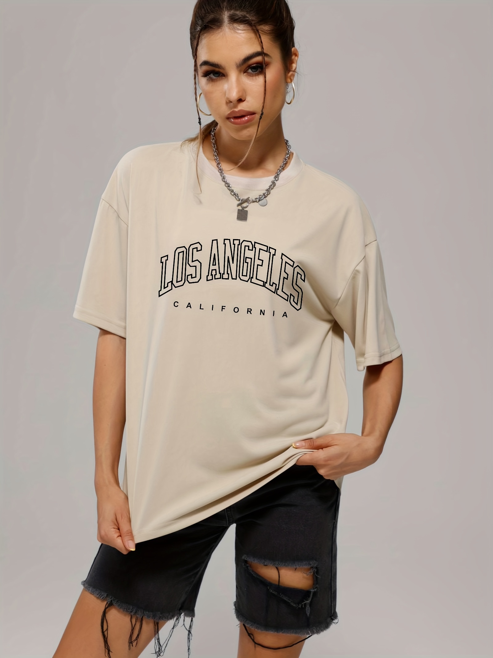 Oversized Los Angeles Sports Rib T-shirt