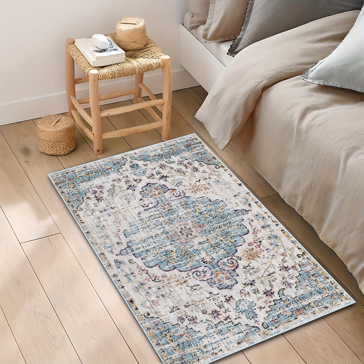 Boho Shaggy Area Rug Large Non slip Anti fatigue Carpet - Temu Belgium