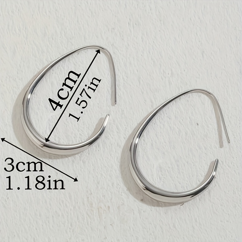 Women's Teardrop Hoop Earrings