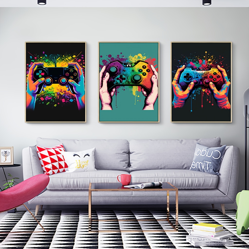 Retro Game Poster Canvas Painting Gaming Art Print Gamer Posters And Prints  Nordic Wall Picture For Playroom Boy Room Decoration