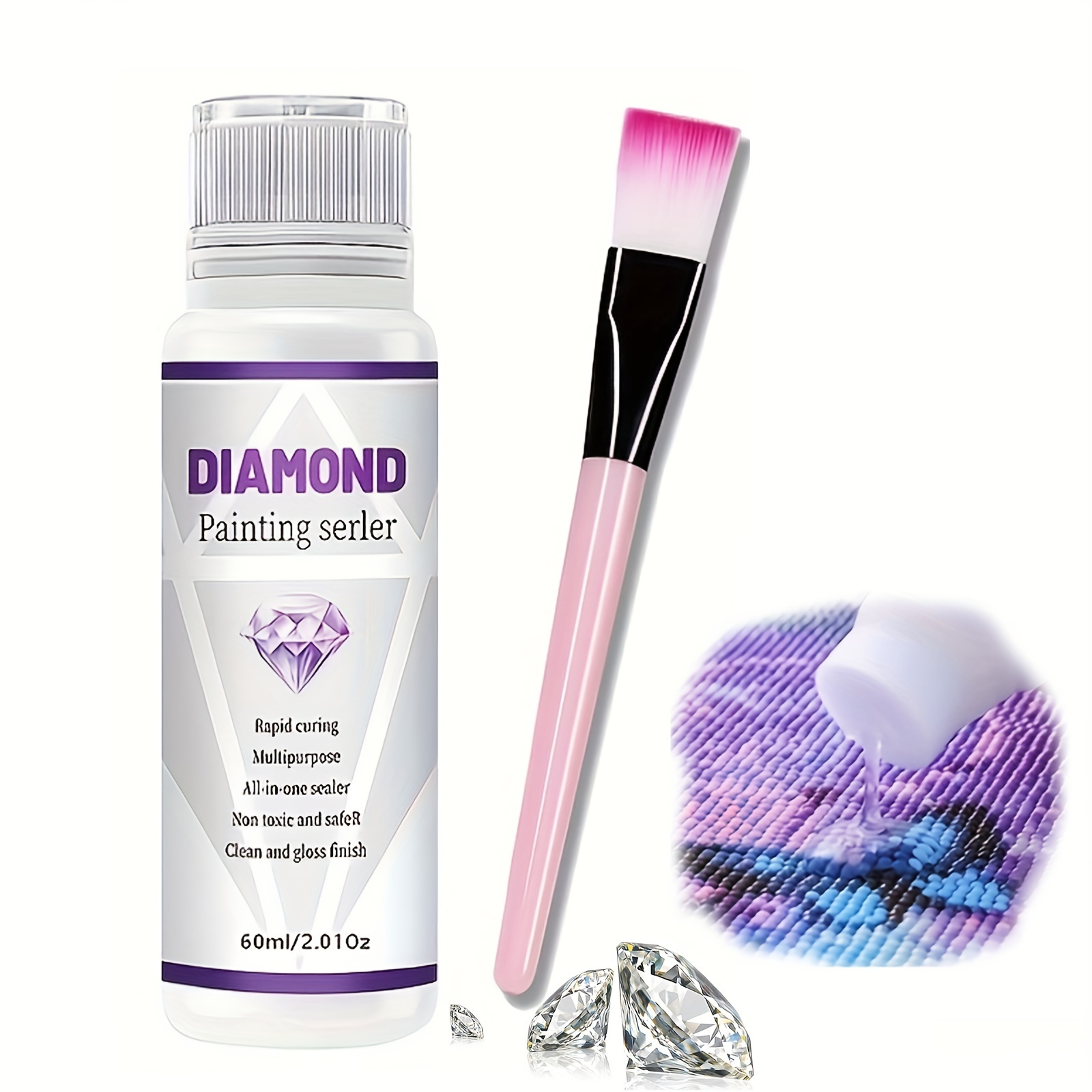 Generic unuaST Diamond Painting Sealer Kit-2-pack 8OZ. Diamond Painting  Glue for Diamond Painting Sets