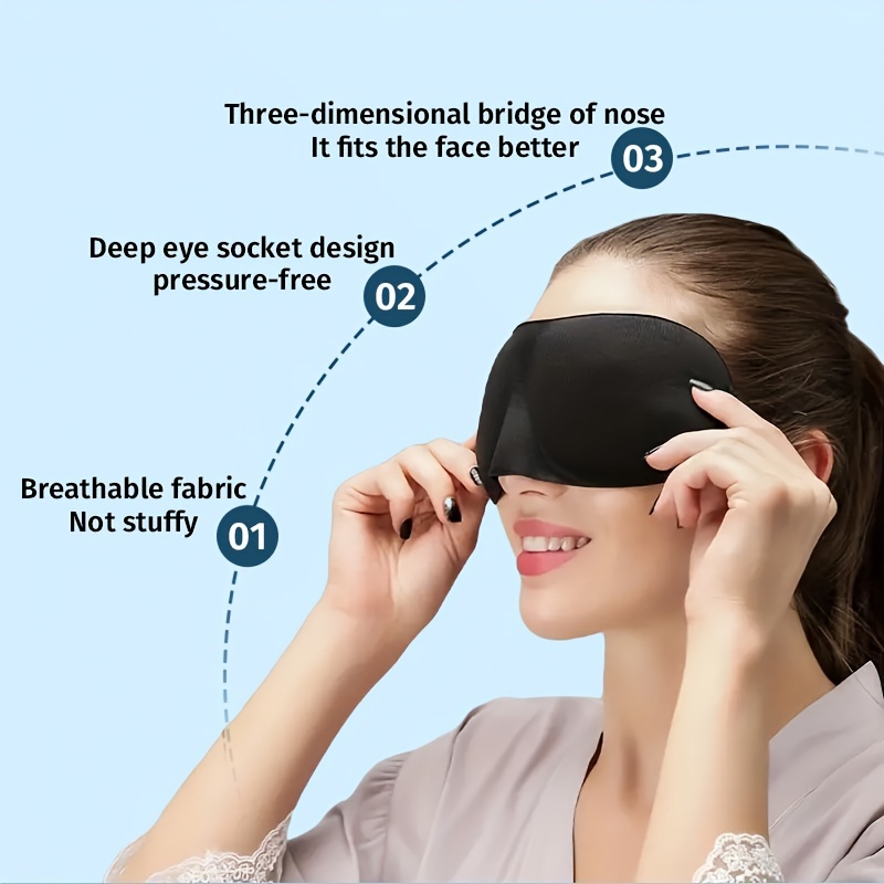 Silk Sleep Mask & Blindfold, Soft Eye Mask with Adjustable Head Strap, Deep  Rest Eye Masks for Sleeping Night Eyeshade, Eye Cover for Travel, Shift
