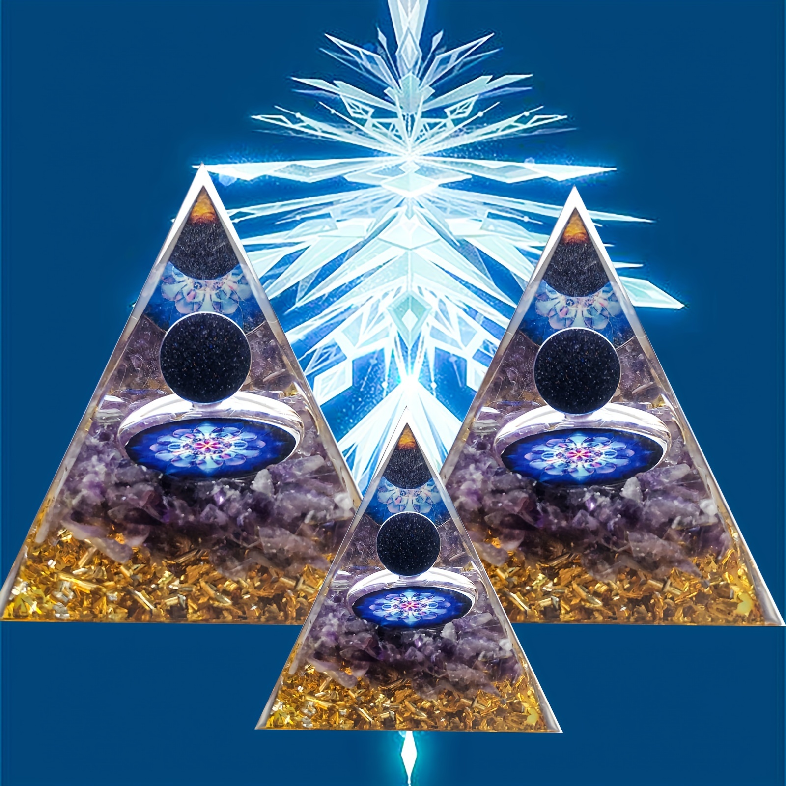 Orgone Pyramid Energy Transmitter Crystal Guardian Energy Generator