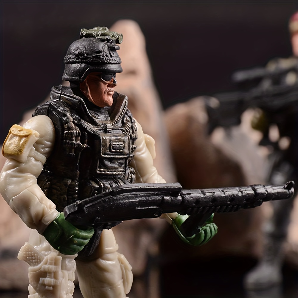 Figurines militaires SWAT pour enfants, soldats de guerre modernes