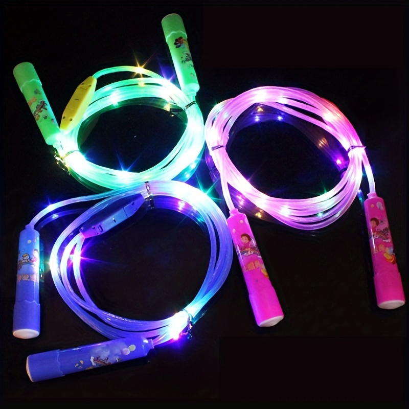 Fashion Sports LED Flashing Skipping Rope Glow in The Dark Lighted