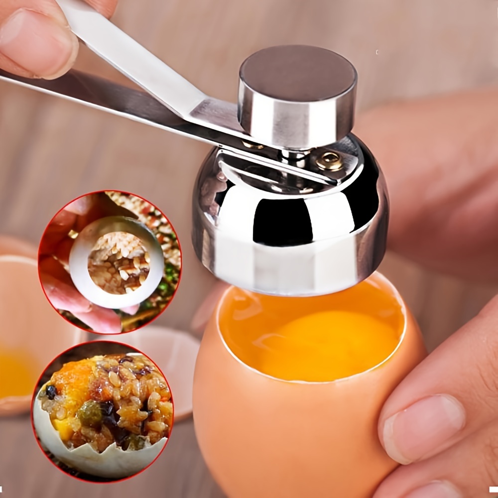 Hard Boiled Egg Shell Remover Egg Cracker Topper Stainless - Temu