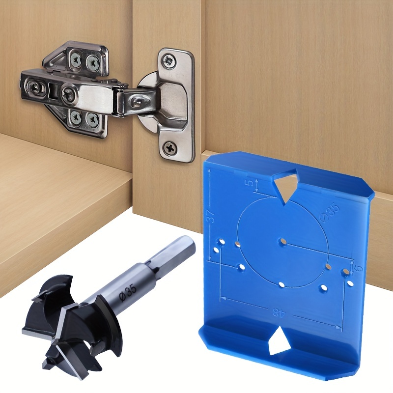 

Concealed Hinge Jig 35mm/40mm Cabinet Door Hinge Hole Locator Abs Plastic Hinge Mounting Template Drill Guide For Woodworking