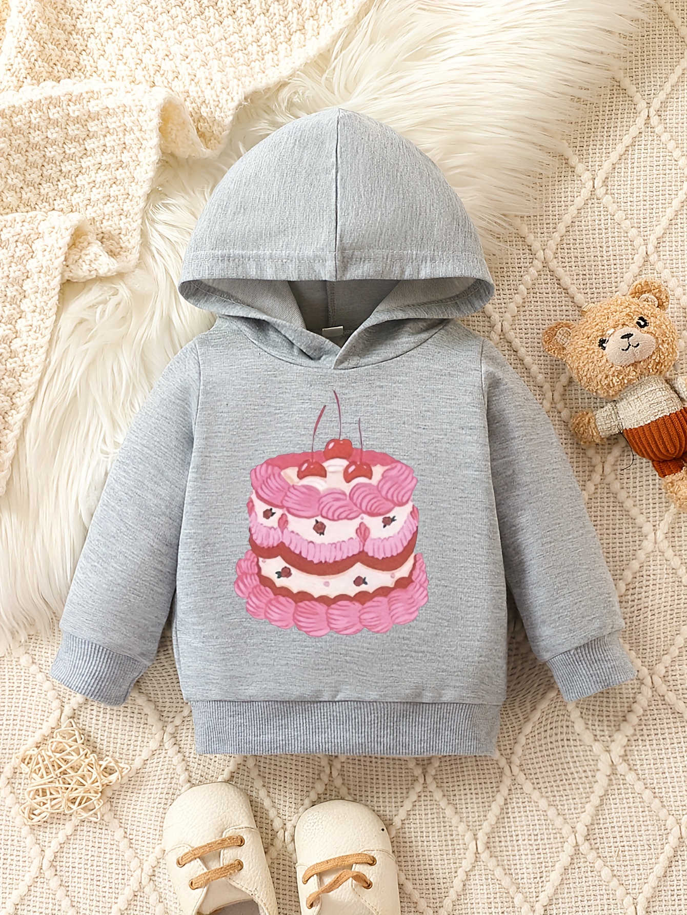 felpe stampa torta ragazze felpa cappuccio Temu Italy