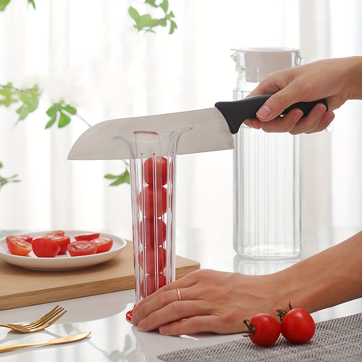 Tomato Slicer Grape Slicer Strawberry Cherry Tomato Cutter - Temu