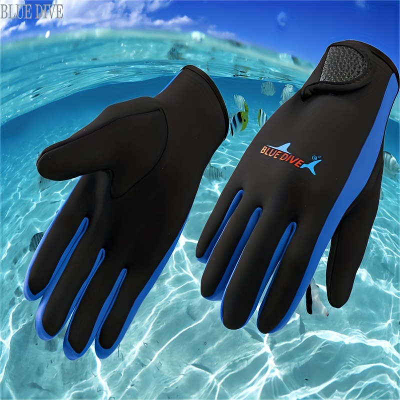 Durable Anti Slip Diving Gloves Winter Swimming Surfing Underwater Work