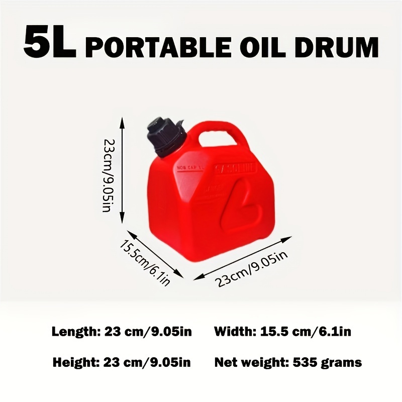 Mayyou Serbatoio benzina Serbatoio benzina 5,5 litri Serbatoio benzina per  autocisterna serbatoio benzina aria diesel diesel plastica