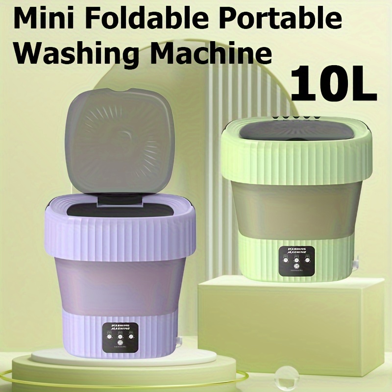 1pc Portable Mini Washing Machine Underwear And Clothing Folding Mini  Washing Machine Small Dormitory Rotating Wave Vibration Portable Laundry  Machine