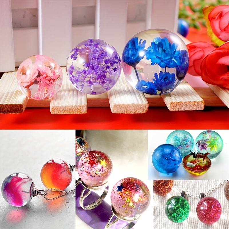 Faceted Beads Resin Molds-silicone Sphere Mold-round Ball Silicone