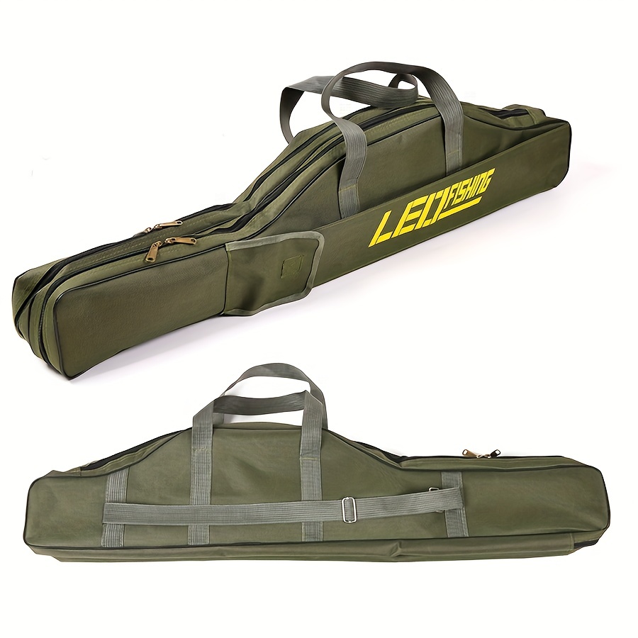 Foldable Fishing Rod Bag Shoulder Backpack Large Capacity - Temu