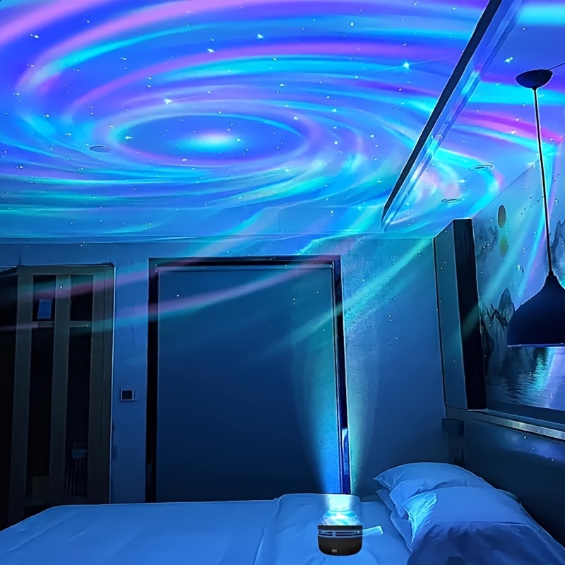 bring the ultimate visual experience to this galaxy projector led galaxy universe projection light multi color and remote control galaxy starry sky projector bedroom nightlight projector adult game room room decoration christmas gift decoration valentines day gift camping wedding decoration usb powered details 2
