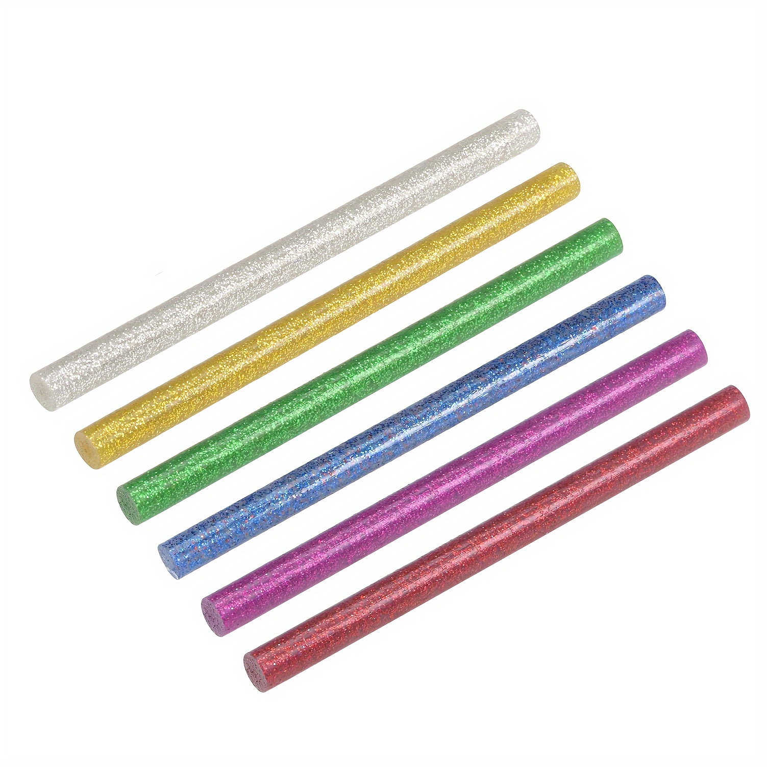 KEILEOHO 140 Pcs Colored Glitter Hot Melt Glue Sticks, 14 Colors Mini Glue Sticks, Mini Hot Glue Sticks for Arts Crafts, Home General Repair, Holiday