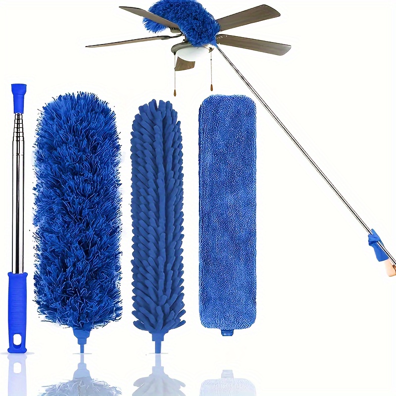 Household Rainbow Feather Duster Retractable Dust Remover - Temu