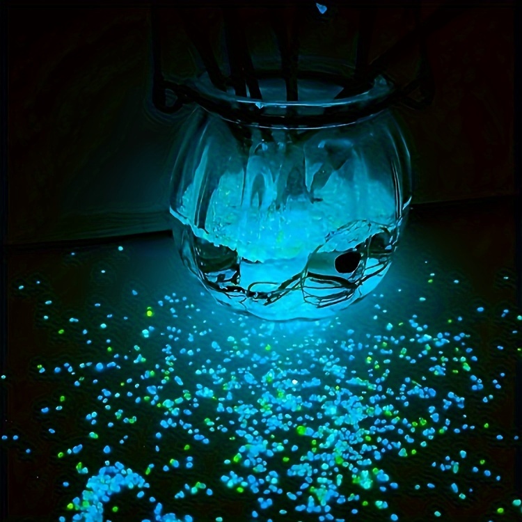 1000pcs luminous mini stones glow in the dark mini rocks suitable for large gardens parks potted plants lawns and various landscaping purposes details 4
