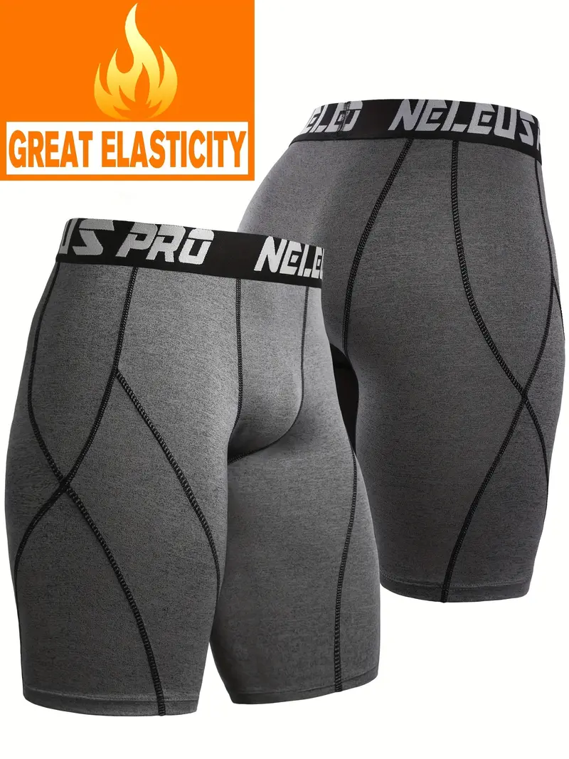 Men's Compression Shorts Active High Stretch Breathable Base