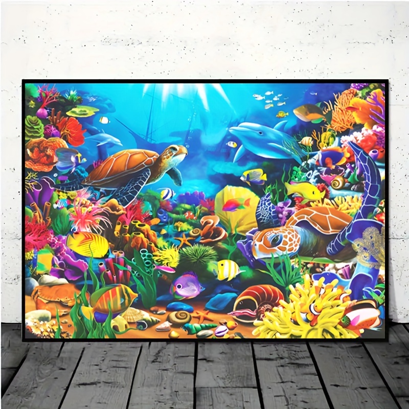 1pc Canvas Poster Modern Art Underwater World Underwater Sea Life Decorative  Painting Ideal Gift For Bedroom Decor Wall Art Wall Decor Fall Decor Wall  Decor Room Decor Room Decoration No Frame