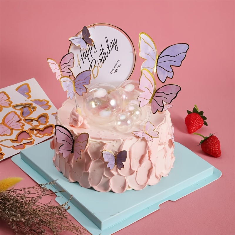 happy birthday butterfly cake