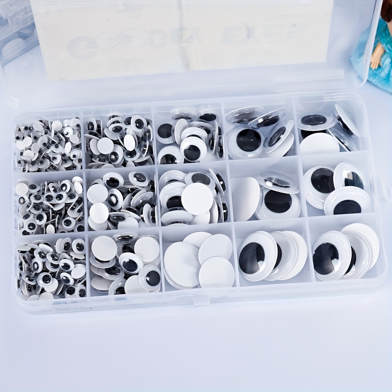 Boxed Black And White Eye Stickers (600 Pieces)