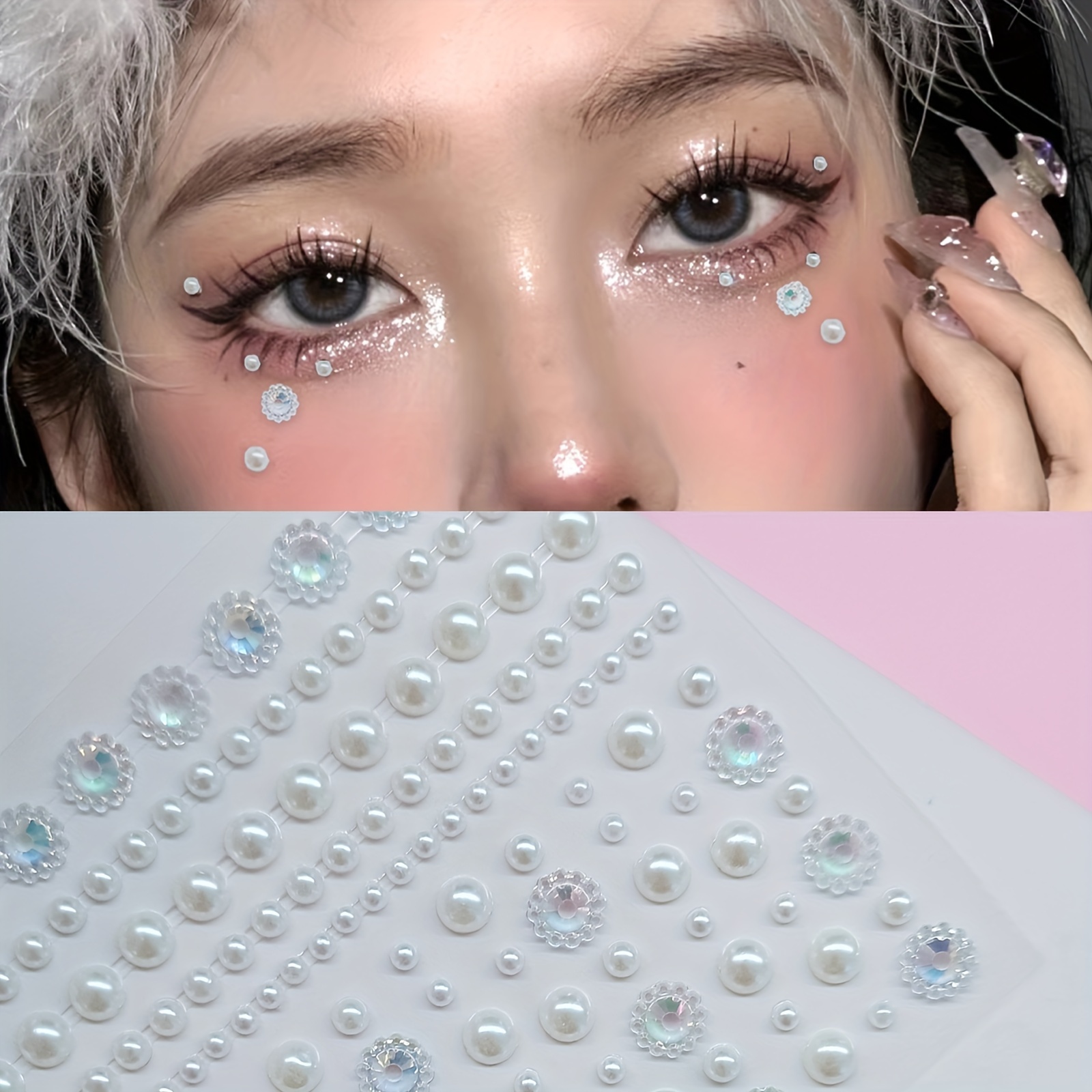 Tear Drill Tattoo Diamond Makeup Eyeshadow Face Sticker Jewels Shiny  Rhinestone
