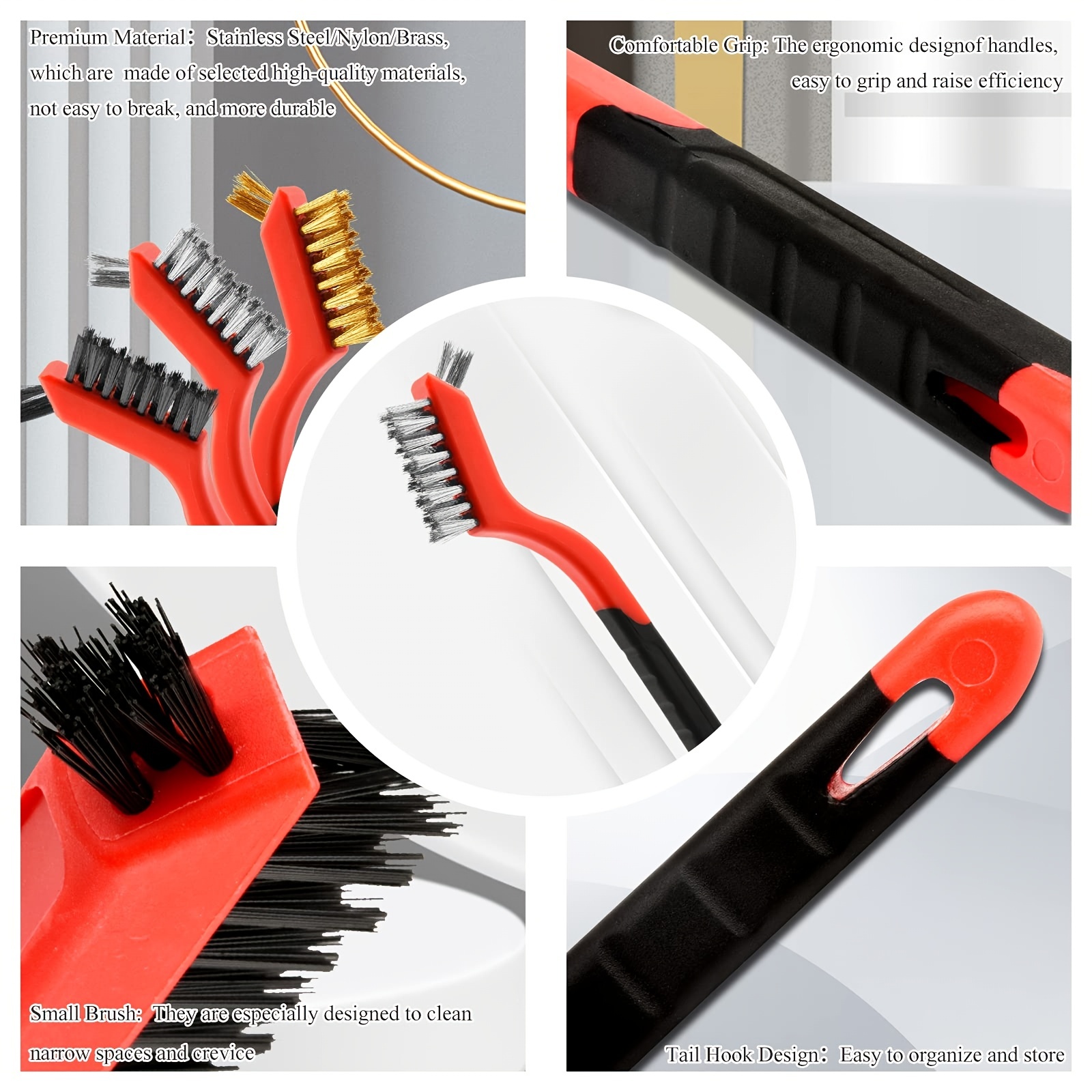 20Pcs/Set Cleaning Brush Set High Efficiency Durable Corrosion