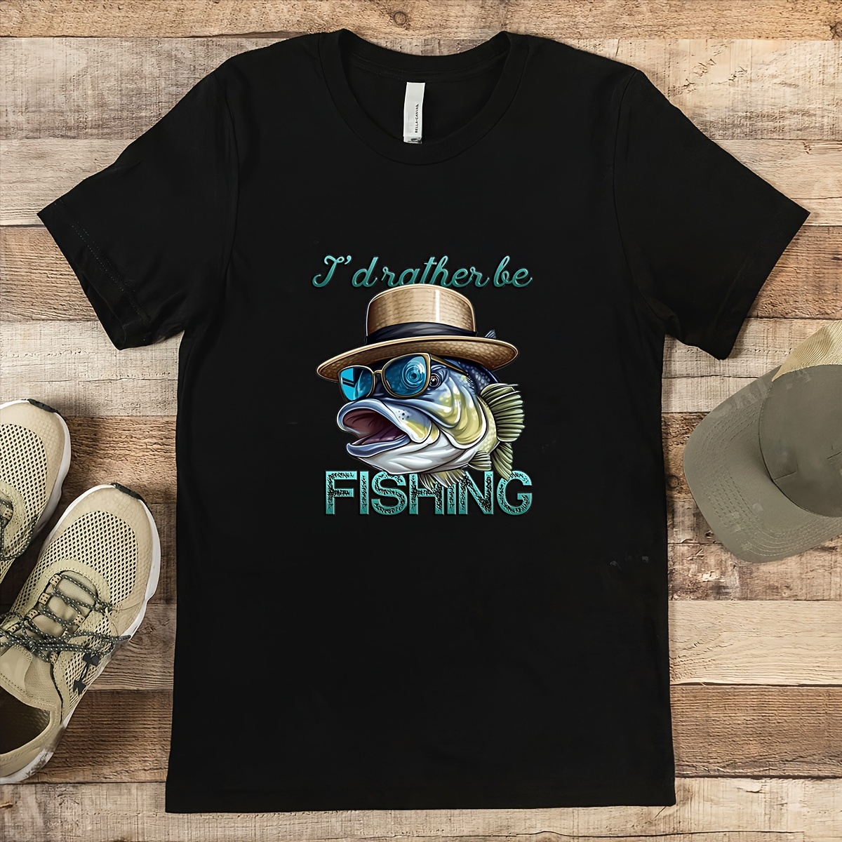  HUVITEE (3Pcs) I'd Rather Be Fishing Sticker Funny