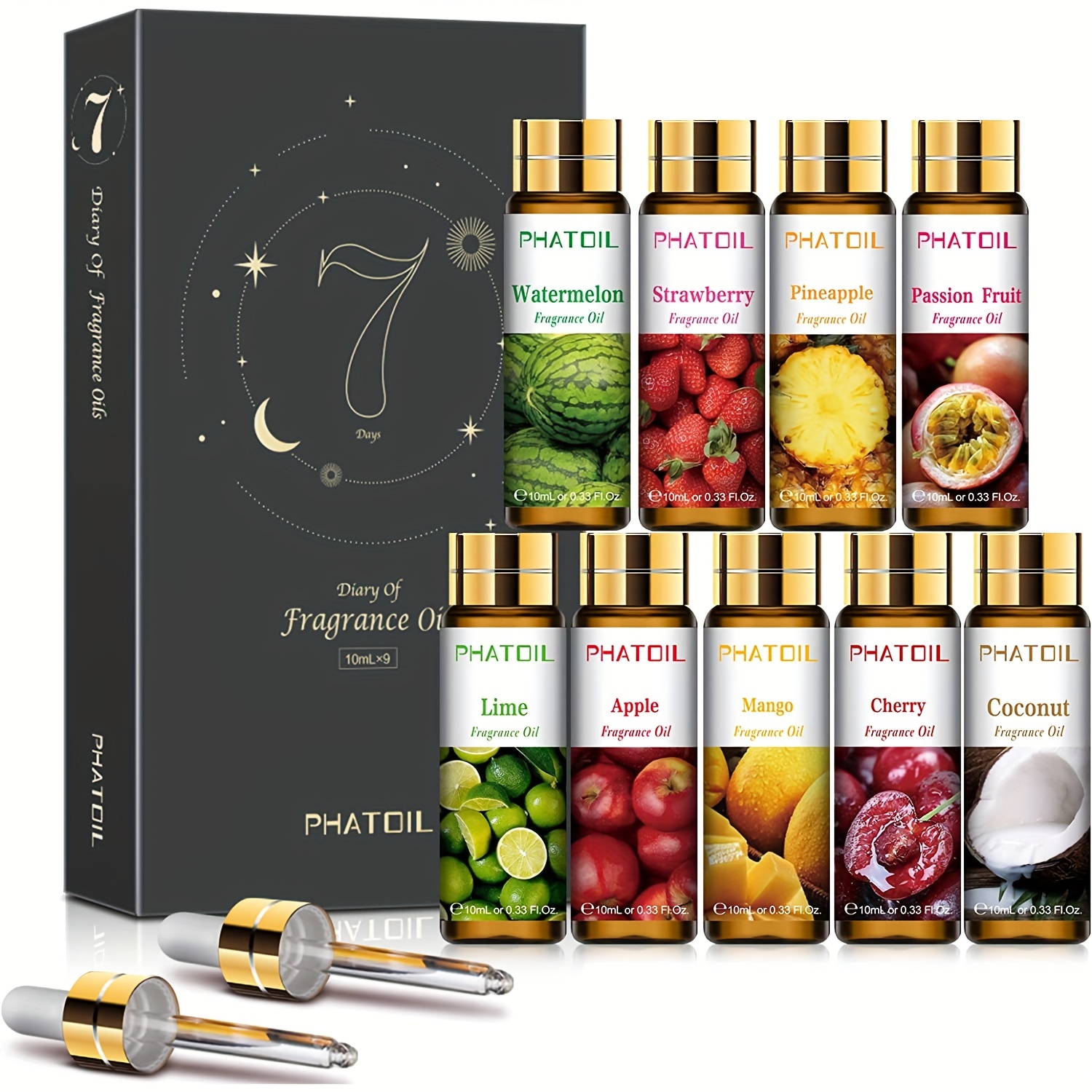 Fruity Essential Oils Gift Set Perfect For Soap Candles Bath - Temu