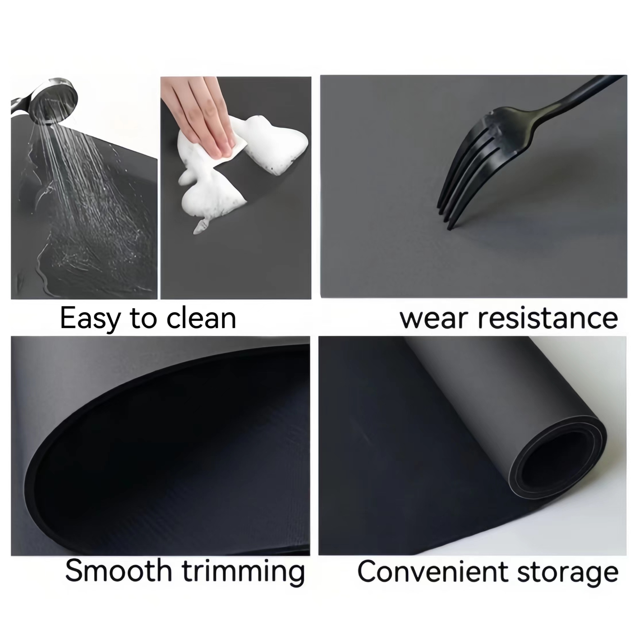 Quick Dry Coffee Mat Non-slip Kitchen Counter Drying Mat Microfiber