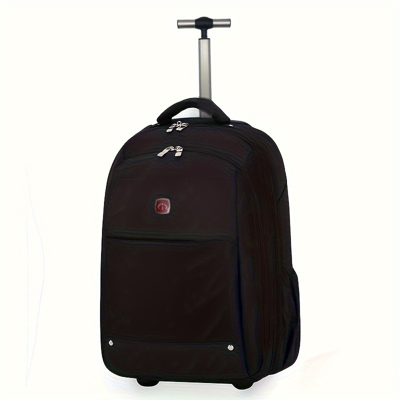 Mochila rodante, mochila grande con ruedas para hombres, mujeres y adultos,  mochila impermeable de viaje para laptop de 17 pulgadas, bolsa de equipaje
