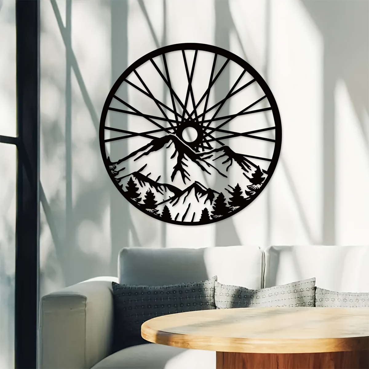 Metal Wall Art Mountain Bike Art Cyclist Wall Hangings Biker - Temu