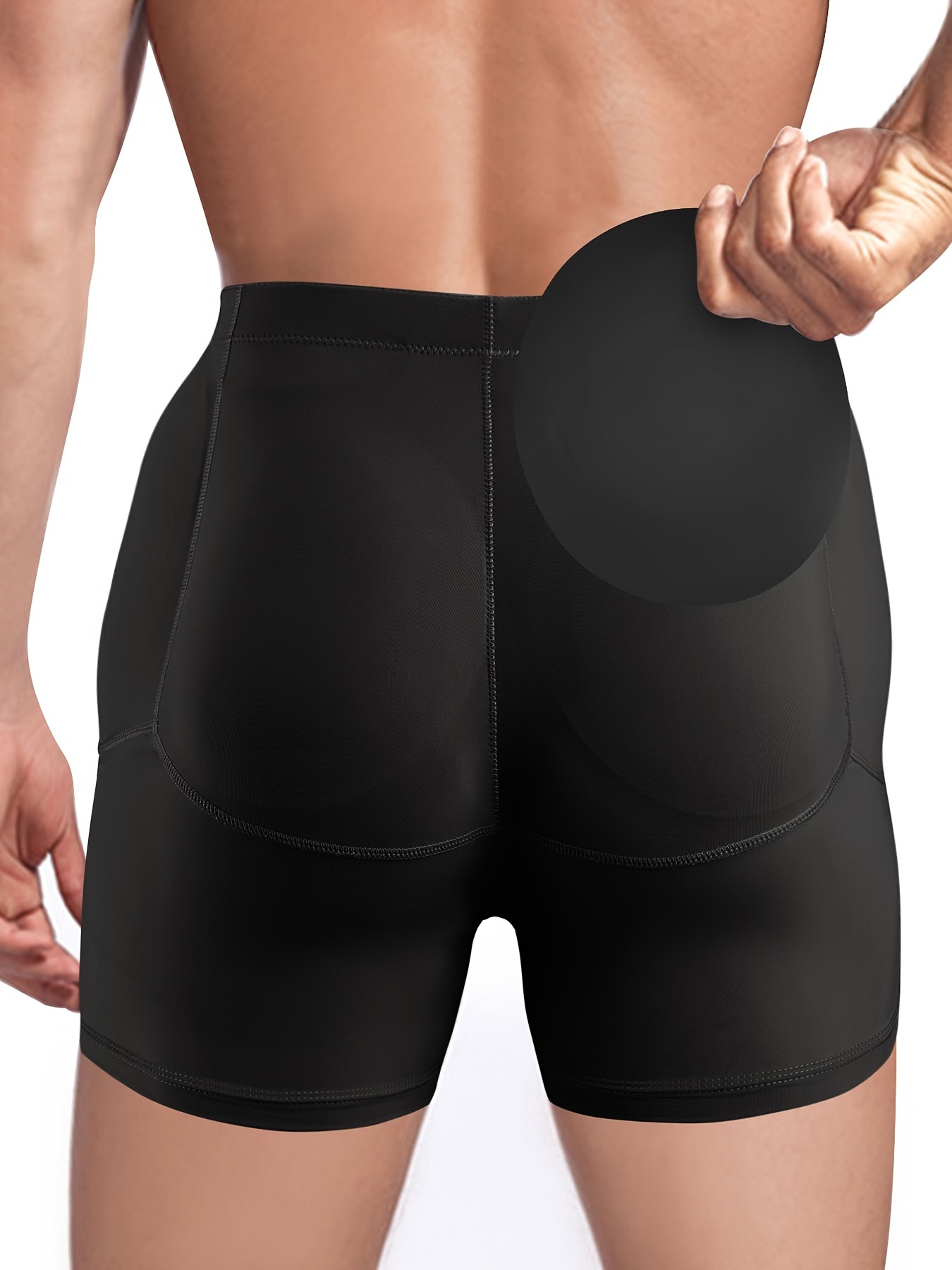 Black Bum Lifter Butt Enhancer Underwear Pants Shorts Shaper BBL