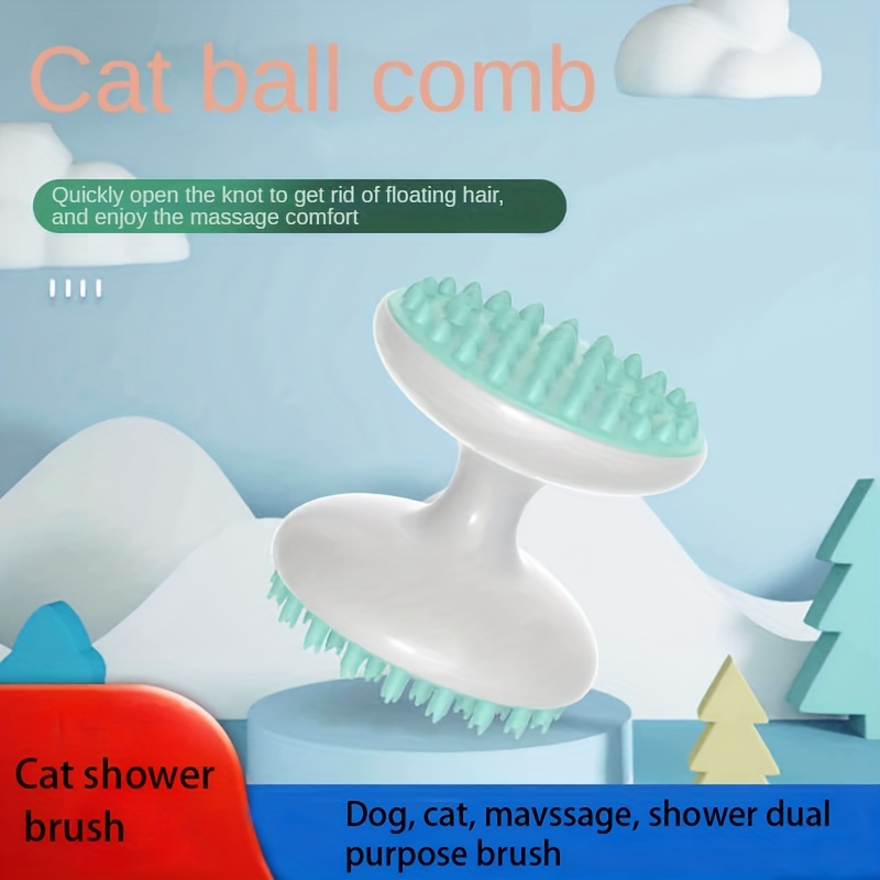 Pamper Your Pet With This Soft Silicone Dog Cat Bath Brush - Temu