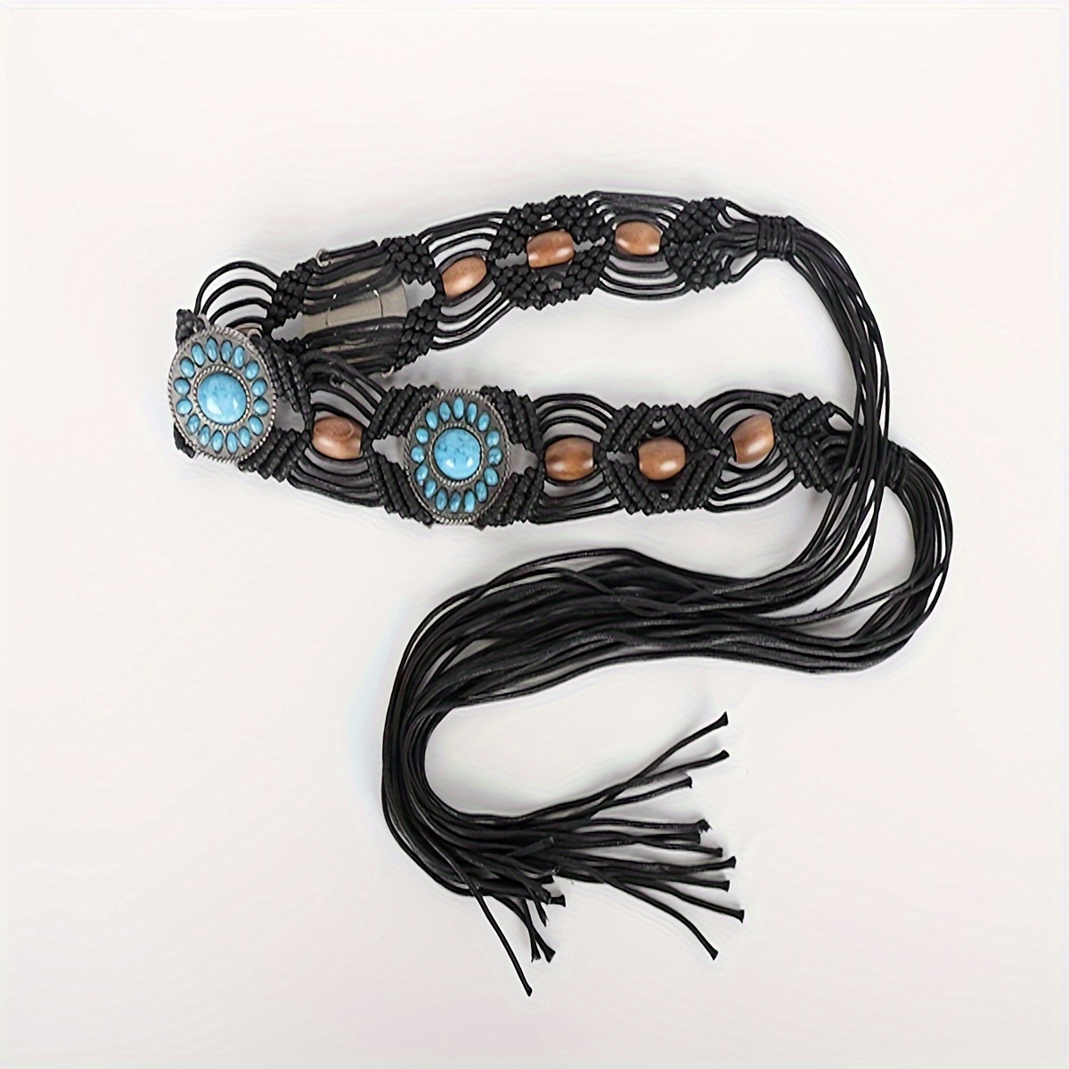 Boho Braided Rope Belt. 