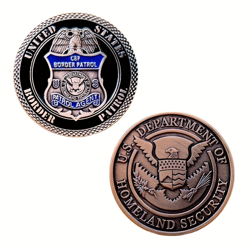 Police Badge Challenge Coin, Veteran Commemorative Coin - Temu