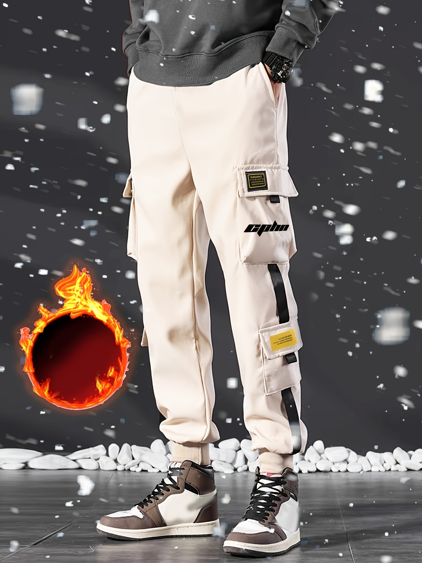 Pantalones cargo casuales para hombre Streetwear Fashion Hip Hop