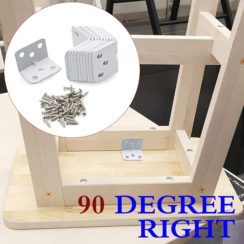6 Holes Brackets Screws L Shelf Brackets 90 Temu