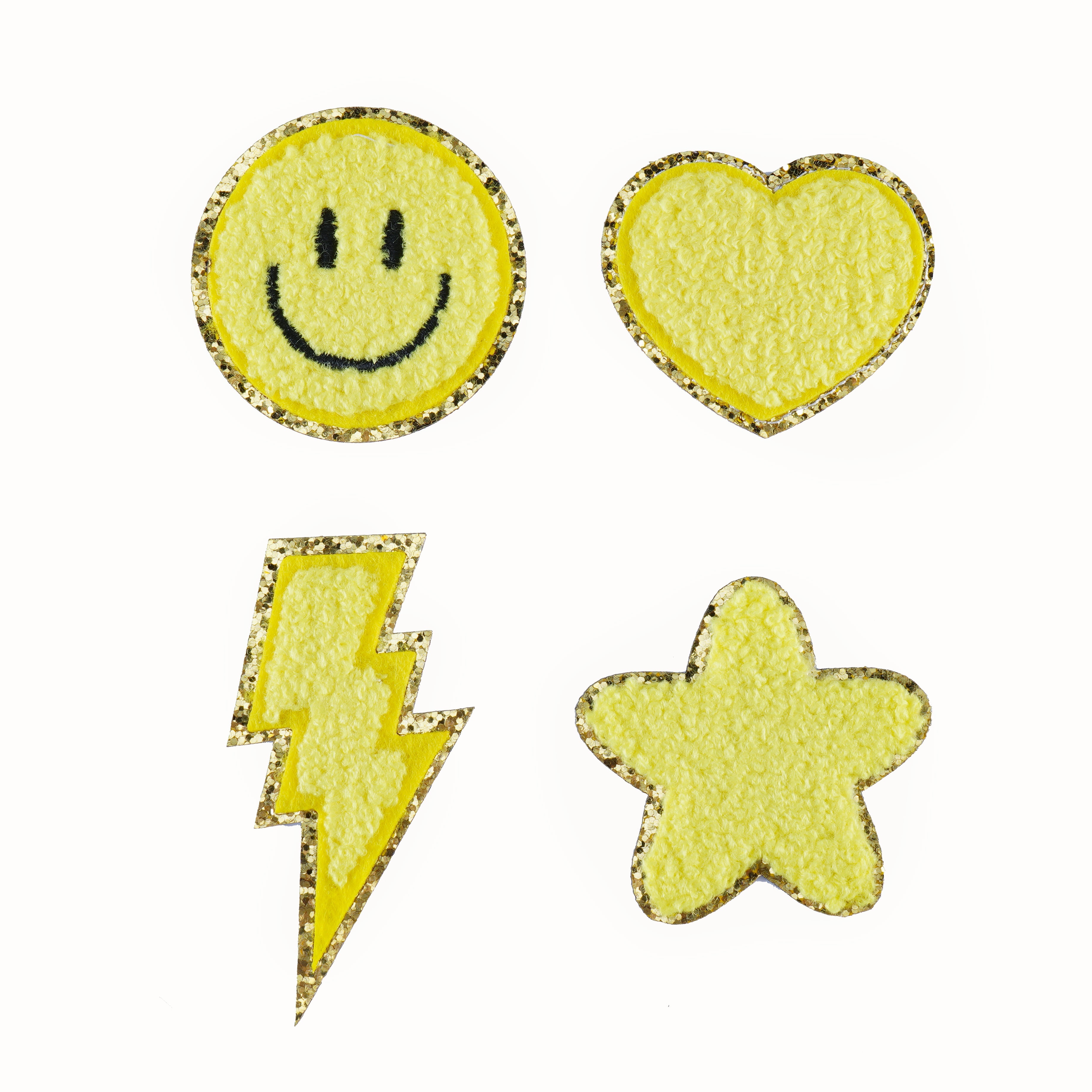 12 Pcs Smile Face Patch Iron On Patches Happy Face Chenille Patches for  Clothes Dress Jackets Smile Patches for Hats Cute Embroidery DIY Project  Craft