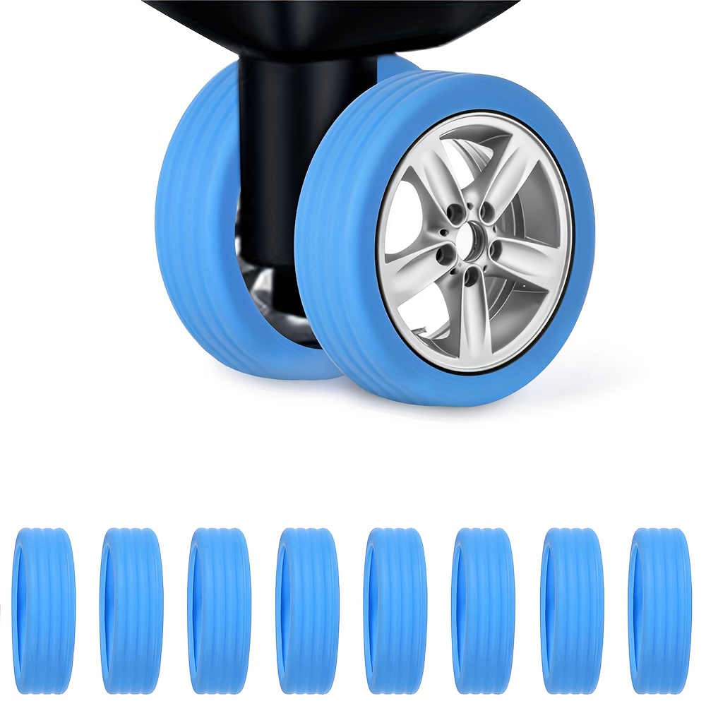 Silicone Luggage Suitcase Wheels Cover Wheel Cover For - Temu