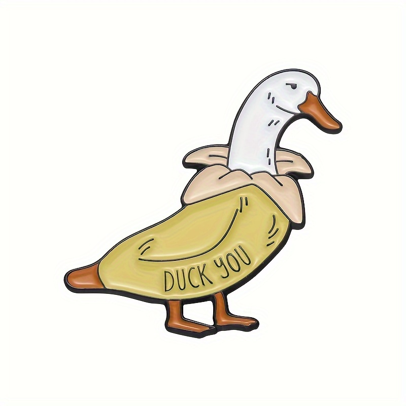 Cute Animals Enamel Pins Duck Goose Chicken Brooches Lapel - Temu