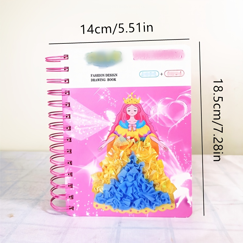 Puzzle Diy Fashion Princess Coloring Set Toy Makeup Book - Temu